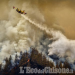 Incendio a Roure: il fronte avanza nel vallone di Bourcet verso la borgata e Roreto