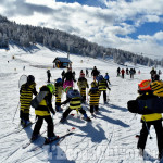 Carnevale sugli sci e con i cani da slitta sulla neve di Sestriere
