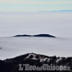 La foto vincitrice della settimana: Sole a Pian Munè e, sotto, un mare di nebbia