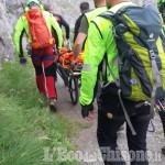 Usseaux: giovane escursionista soccorsa al Dente della Vecchia