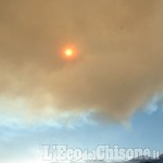 In Val Sangone una giornata di fuoco per i mezzi antincendio Aib