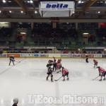 Hockey ghiaccio, vantaggio 1-0 del Valpusteria dopo il primo tempo a Torre Pellice