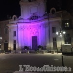 Villafranca: l'ex monastero illuminato di viola per la Giornata mondiale sul tumore al pancreas