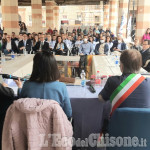 Le atlete del Volley Pinerolo, cittadine onorarie di Villafranca