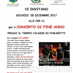 Solidarietà a Pomaretto: concerto di fine anno di Gai Saber